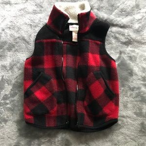 👶🏻🧢 Boys buffalo check fleece vest 24 mo months